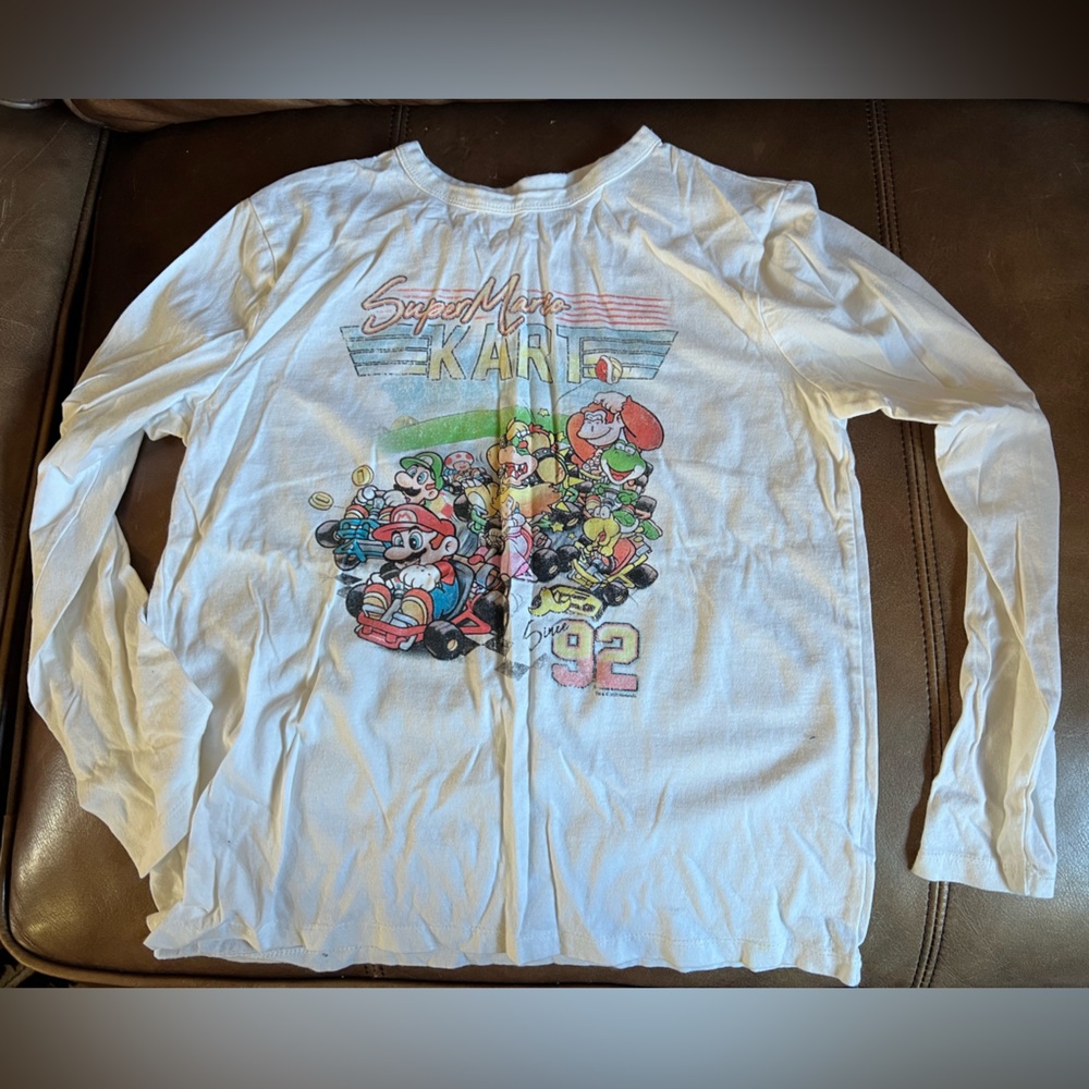 Gap Boys Super Mario Long Sleeve Cotton Tee